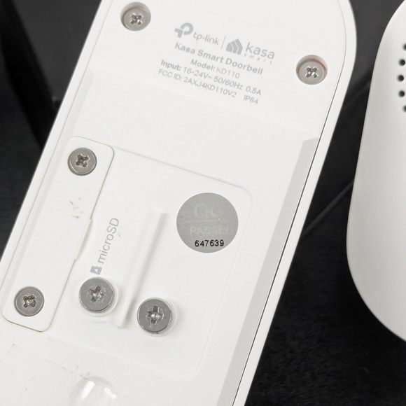 Kasa KD110 2K Smart doorbell w/ new chime, Hardwired 1080p HD 128GB max, tp-link - Picture 3 of 5